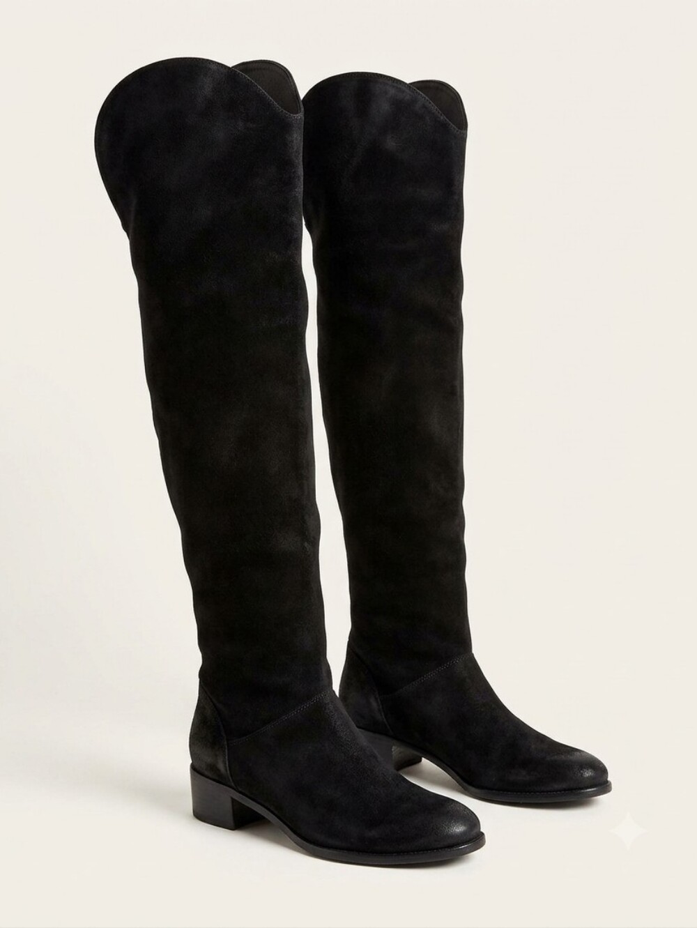 Stuart Weitzman Dunkirk Leather Over The Knee Black Boots Size 7